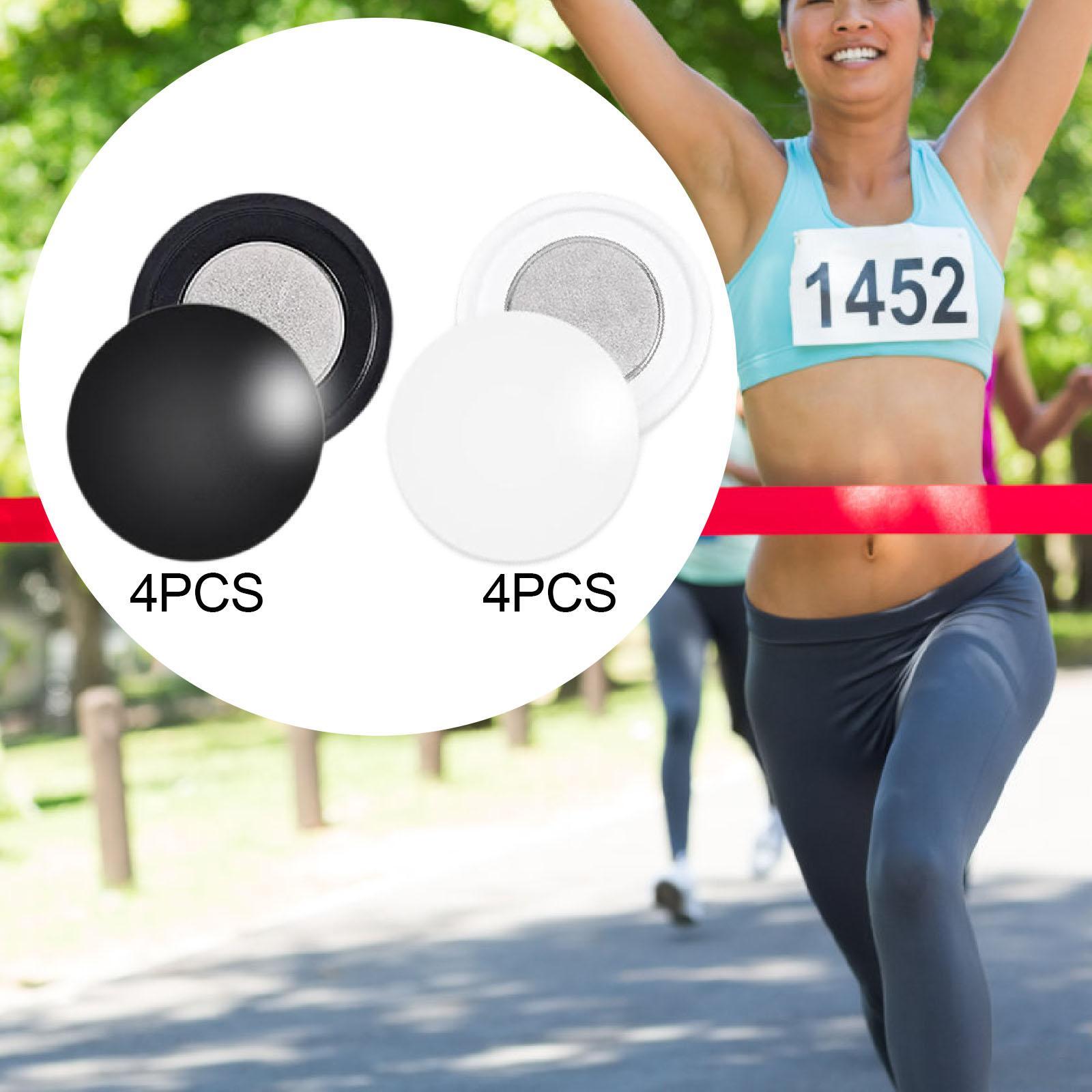 Running Gear Cool - 4 أزواج من مشابك مريلة السباق