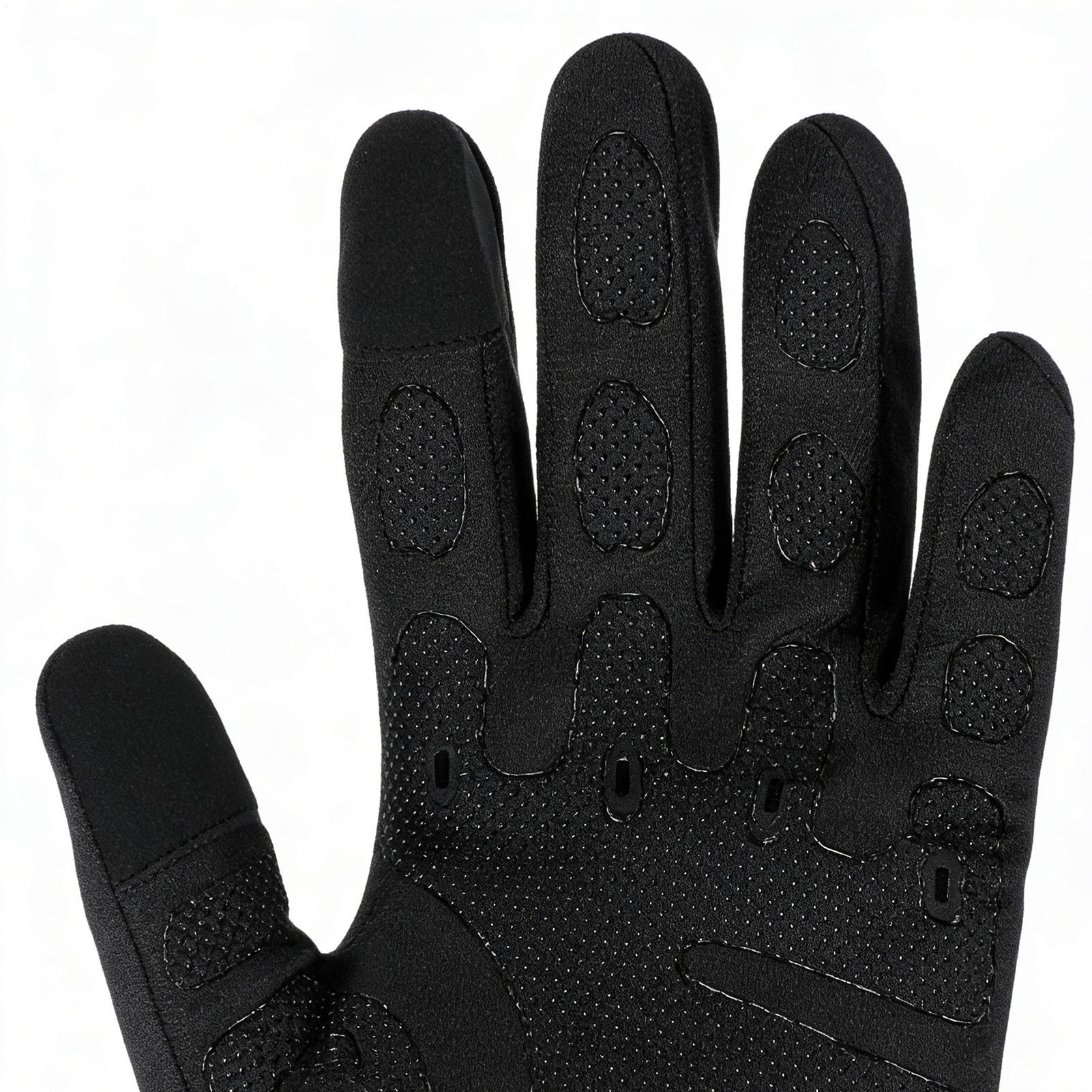 Running Gear In Cold Weather - قفازات ركوب الدراجات الدافئة كاملة الأصابع