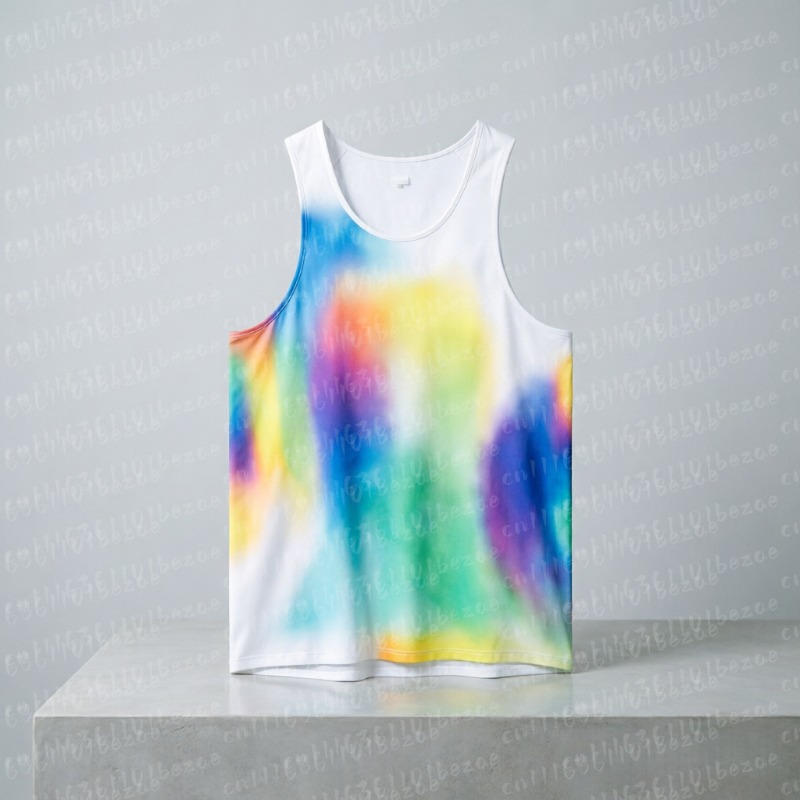 Running Gear Vest - سترة جري مخططة بنمط مموج، قميص