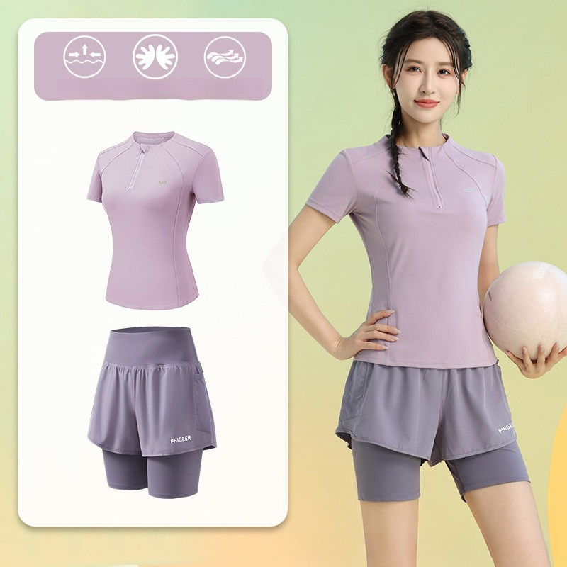 Running Gear Quick Dry - طقم رياضي نسائي صيفي من قطعتين: