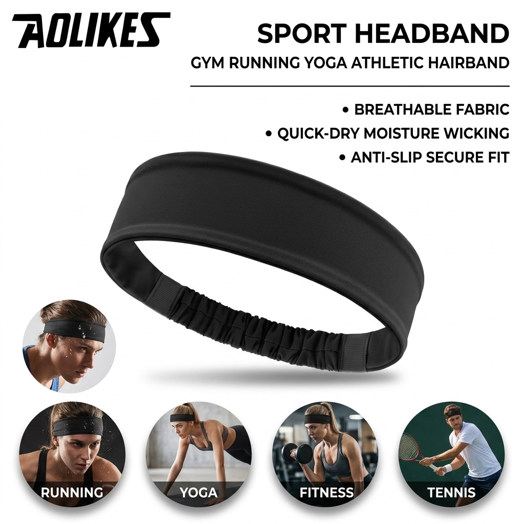 عصابة رأس رياضية من البوليستر  - مراجعة Running Gear Quick Dry وسعره