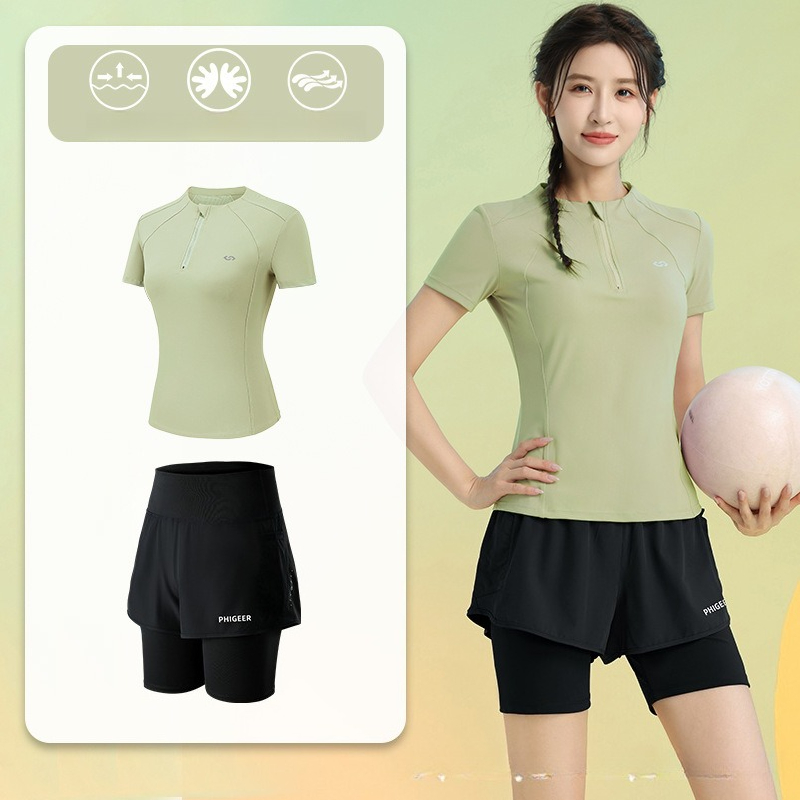 طقم رياضي نسائي صيفي من قطعتين - مراجعة Running Gear Quick Dry وسعره