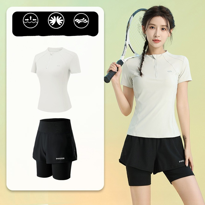 طقم رياضي نسائي صيفي من قطعتين - مراجعة Running Gear Quick Dry وسعره